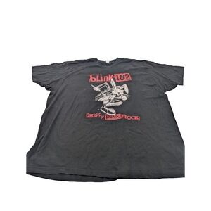 Blink 182 XXXL Men's crappy punk rock black red rabbit graphic shirt‎